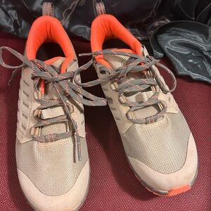 Tan and Orange Athletic Shoes cycling pearl izumi women 38